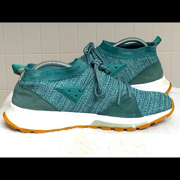 Adidas Womens Cloudfoam Quesa B96513 Green Running Shoes Sneakers Size 10 NICE - Picture 2 of 6